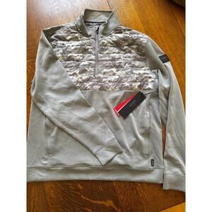 GHOST GOLF The Dawn Patrol 1/4 Zip  MEDIUM Grey Camo